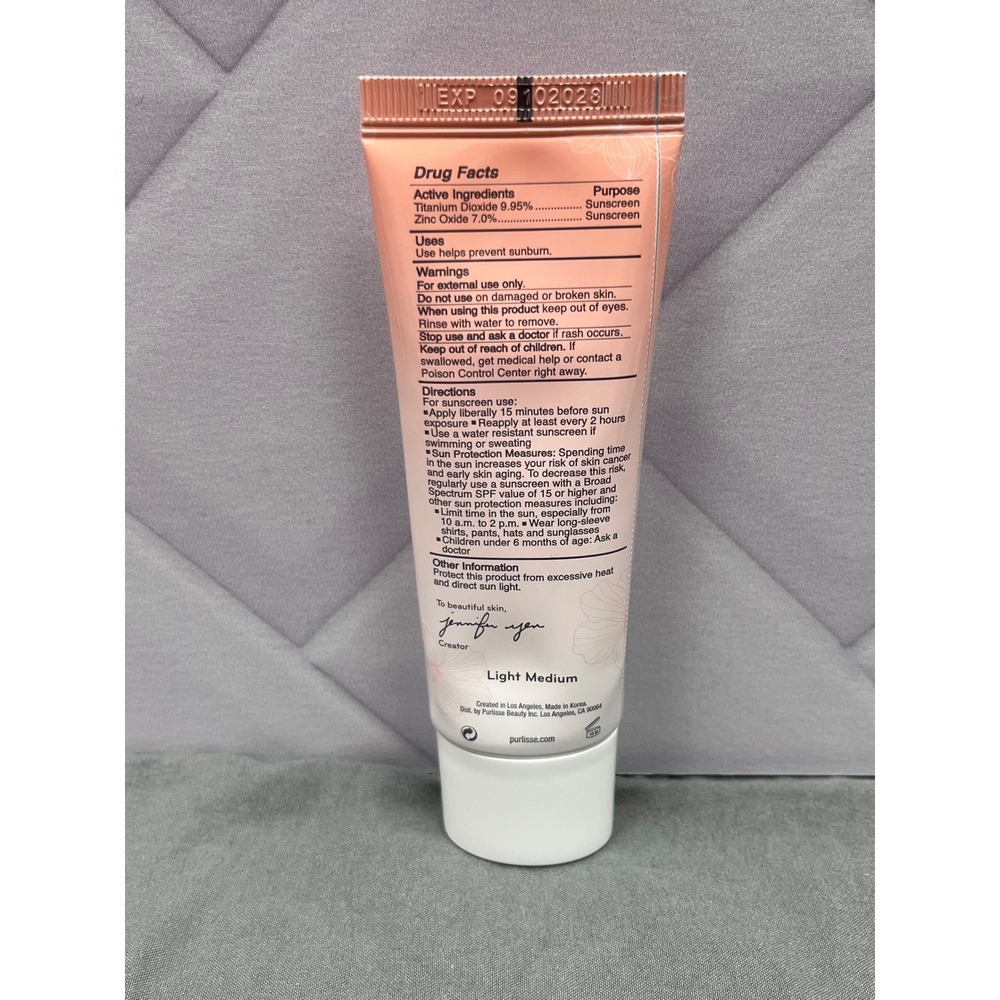 Purlisse Ageless Glow Serum BB Cream SPF 40  - Light Medium (1.4 oz / 40 ml) - Picture 2 of 2